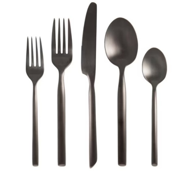 Rental store for Black Capri Flatware in Fresno CA